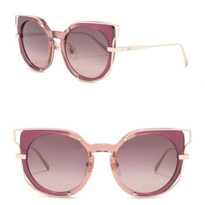 NWT MCM Oversized Double Frame Sunglasses Rose